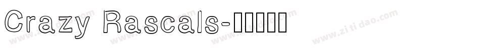 Crazy Rascals字体转换